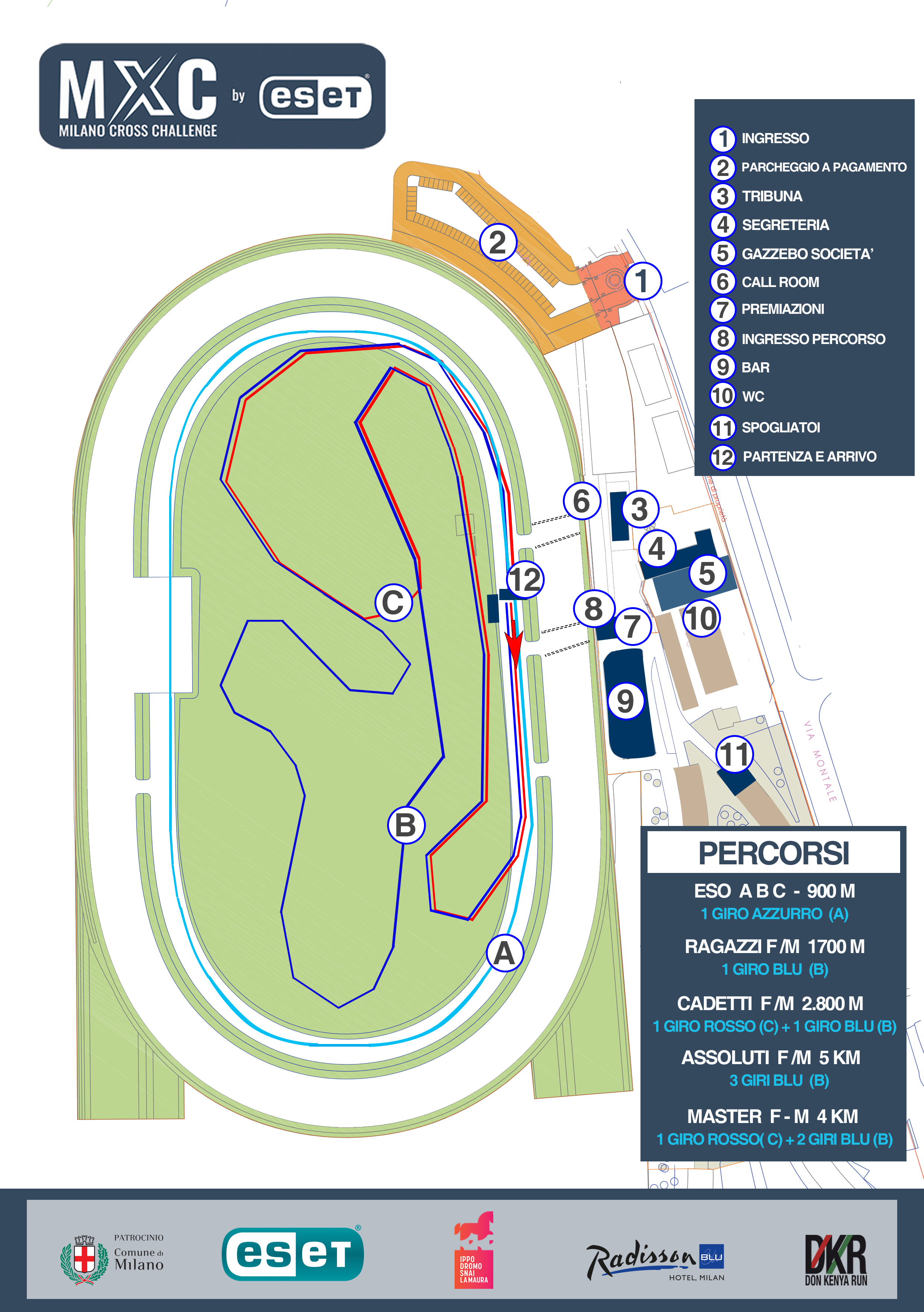 Piantina Milano Cross Challenge